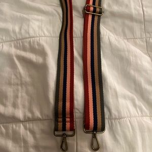 Madewell Bag Strap Crossbody Adjustable Rainbow Striped